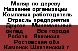 Маляр по дереву › Название организации ­ Компания-работодатель › Отрасль предприятия ­ Другое › Минимальный оклад ­ 1 - Все города Работа » Вакансии   . Ростовская обл.,Каменск-Шахтинский г.